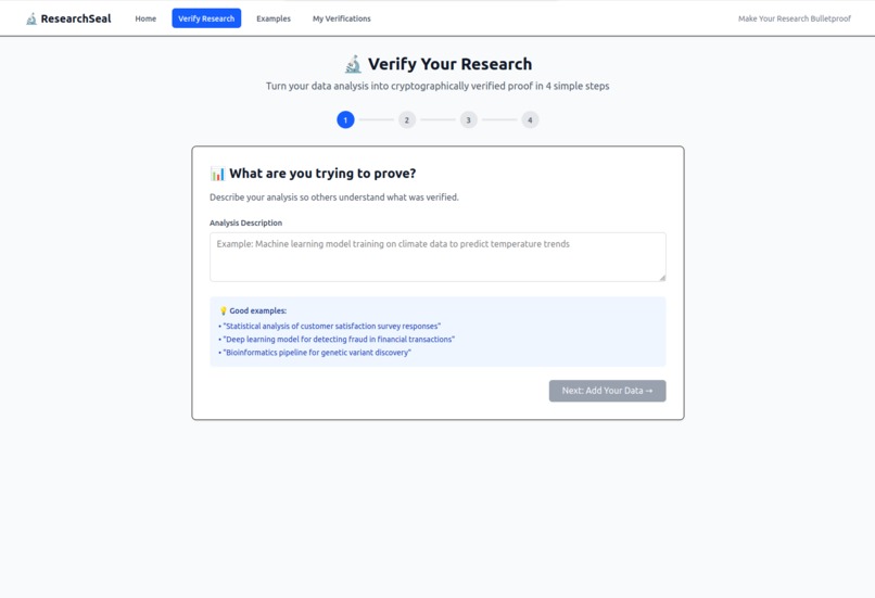 ResearchSeal – screenshot 2