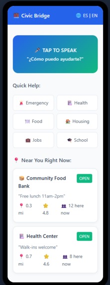 Civic Bridge - Community Resource Access Platform – screenshot 1