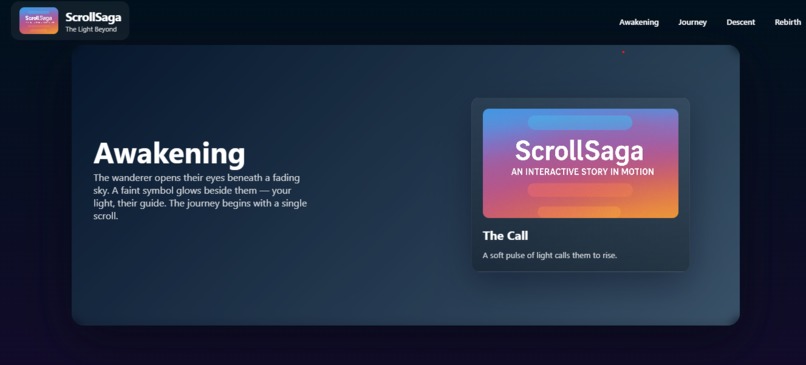 ScrollSaga: An Interactive Story in Motion – screenshot 1