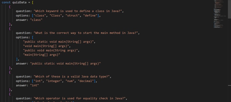 Java Programming Quiz. – screenshot 2