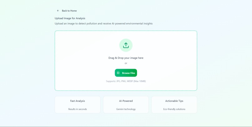 EcoVision AI – Smart Environmental Awareness Assistant – screenshot 2
