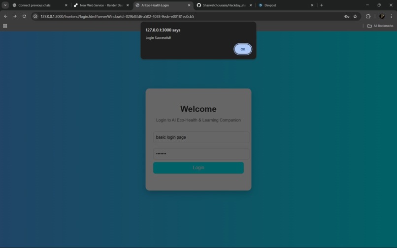 AI Eco-Health & Learning Companion – screenshot 1