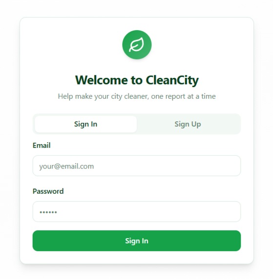 Smart Waste Management System – screenshot 1