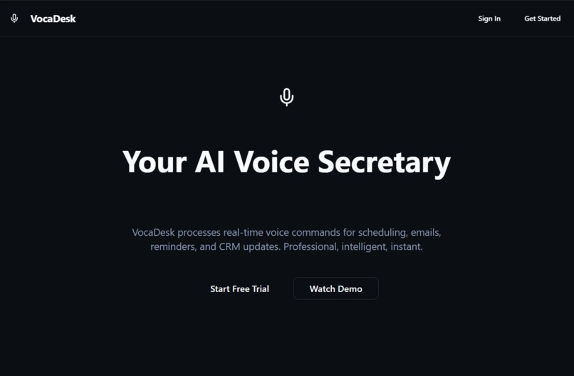 VocaDesk – Your AI Voice Secretary – screenshot 2