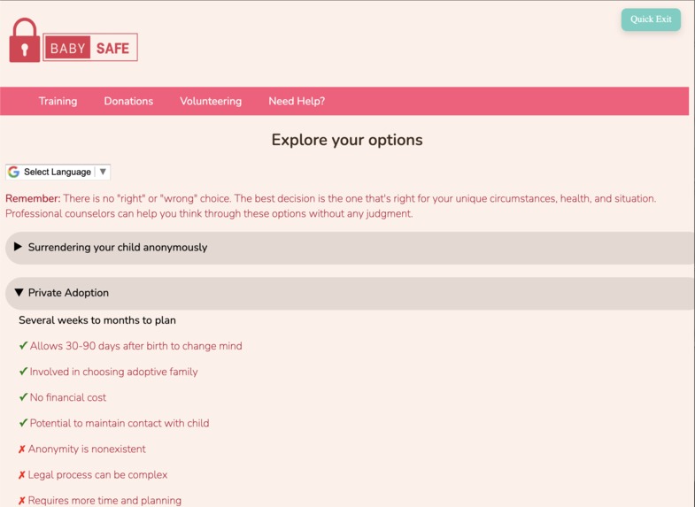 BabySafe – screenshot 2