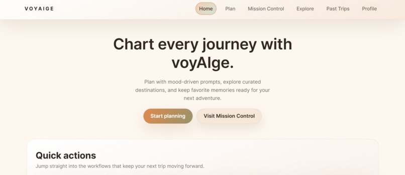 VoyAIge – screenshot 1