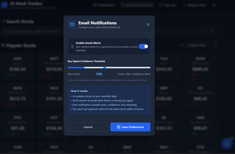 Ai Stock Tracker – screenshot 2