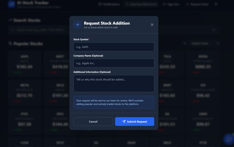 Ai Stock Tracker – screenshot 3