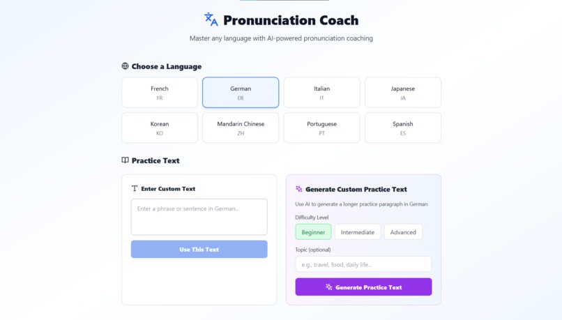 Pronunciation Coach – screenshot 1