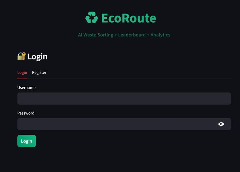 EcoRoute – screenshot 1