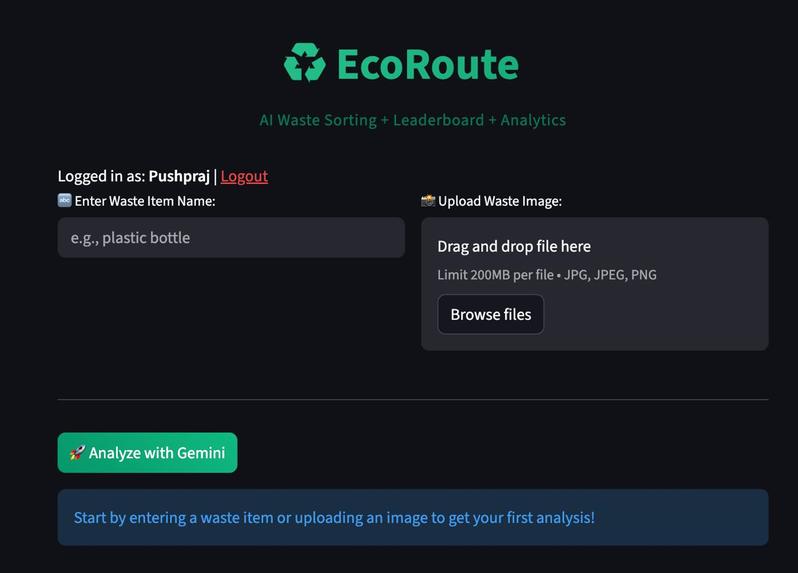 EcoRoute – screenshot 2