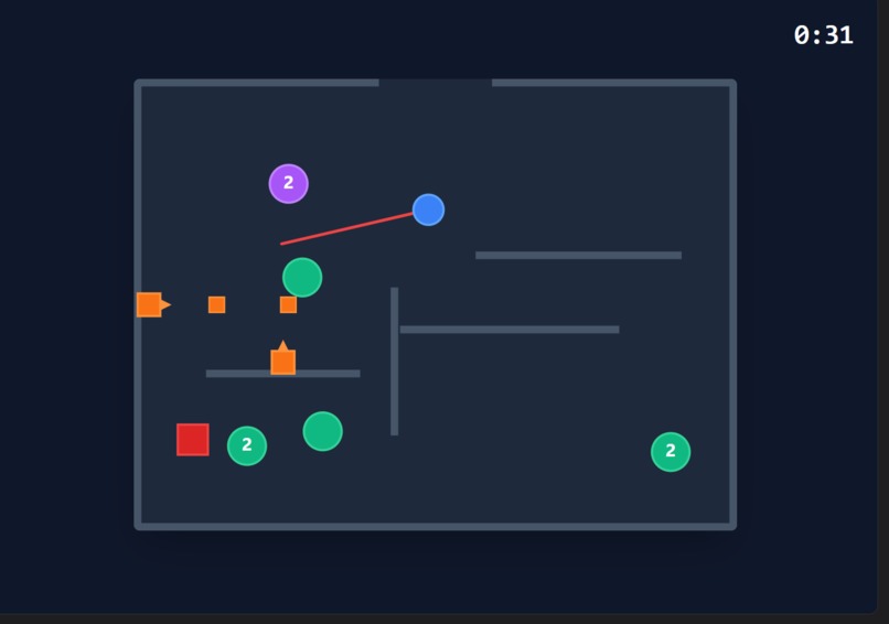 Circle Slice Game (0-edged sword) – screenshot 1