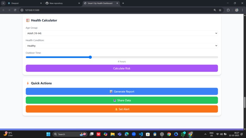urbanPluse - Maping the health of our cities – screenshot 1