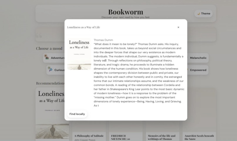 Bookworm – screenshot 1