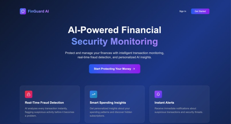 FinGuard AI – screenshot 1