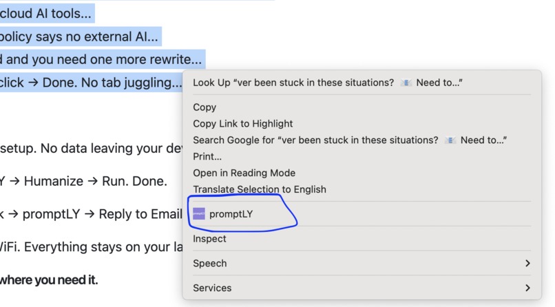 promptLY – screenshot 1