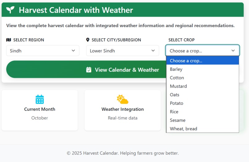 Harvest Calendar – screenshot 4