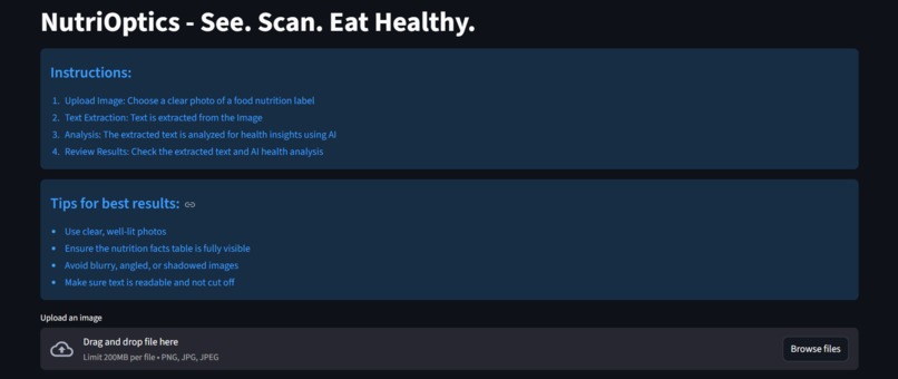 NutriOptics - See. Scan. Eat Healthy. – screenshot 3