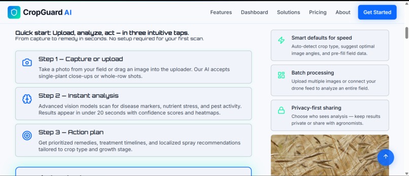 CropGuardAI – AI-powered Crop Health Assistant – screenshot 2