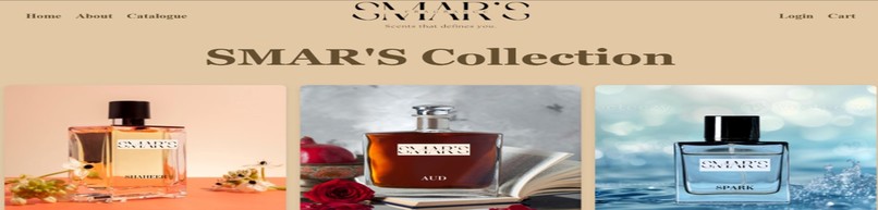 SMAR's Fragnances Website – screenshot 2