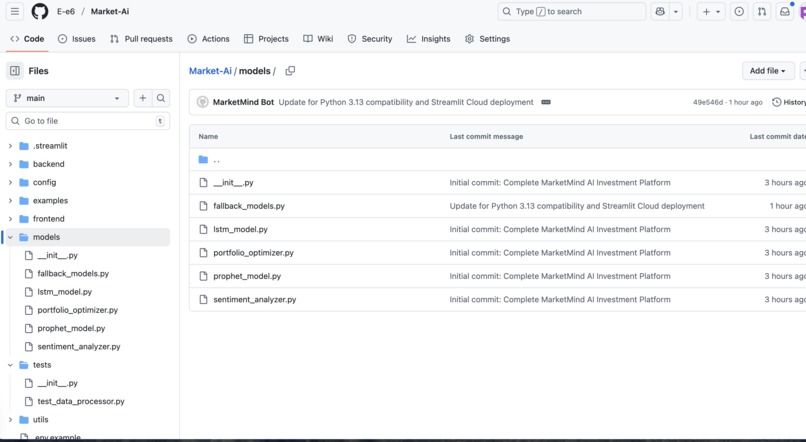 MarketMind – AI Investment & Economic Intelligence Platform – screenshot 2