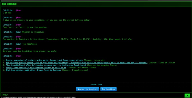 Roa.ai – screenshot 1
