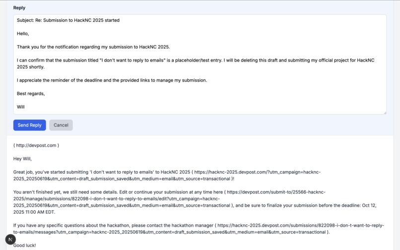 I don't want to reply to emails – screenshot 7