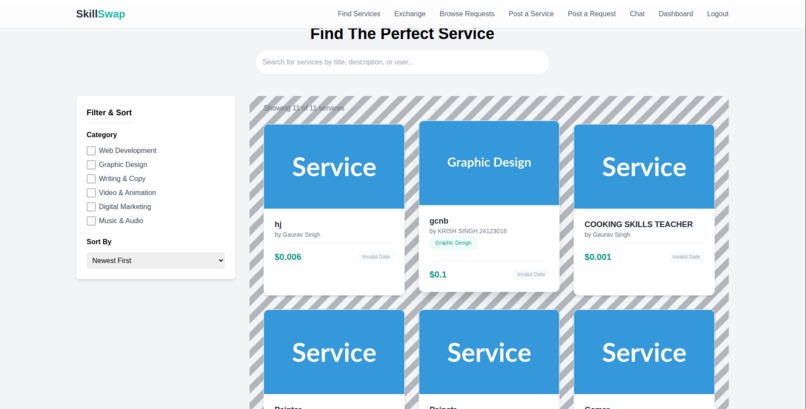 SkillSwap – screenshot 3