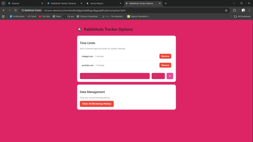Rabbithole Tracker – screenshot 4