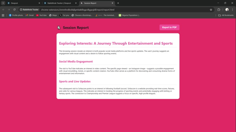 Rabbithole Tracker – screenshot 5