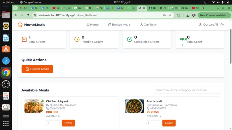 HomeMeals – screenshot 2