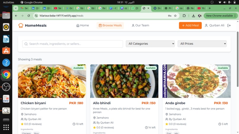 HomeMeals – screenshot 3