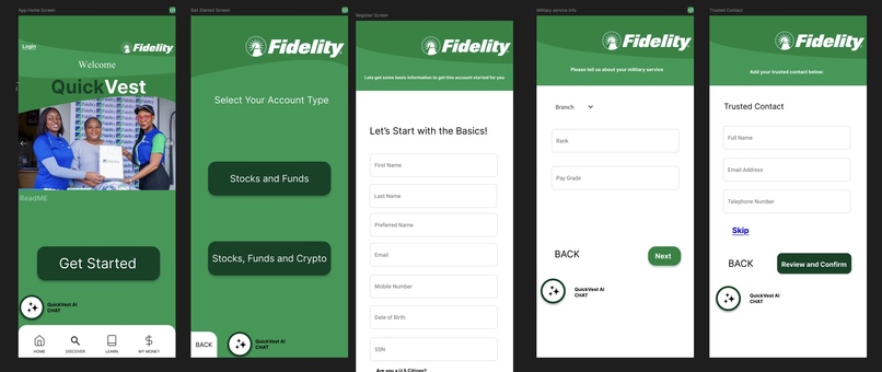 QuickVest Fidelity App – screenshot 1