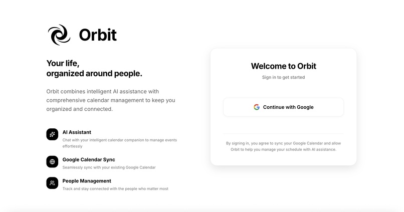 Orbit: Intelligent Life Management – screenshot 1