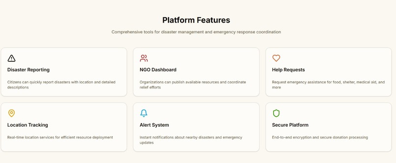 Disaster Relief Portal – screenshot 3