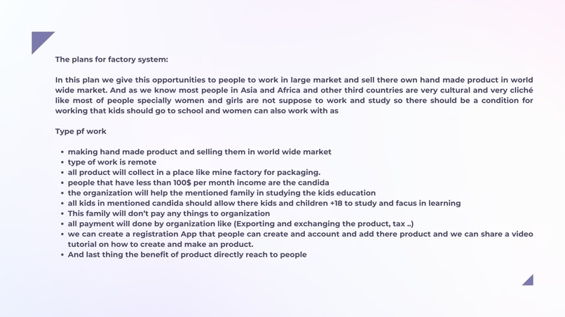 Factory System- Empowering families Globally – screenshot 3