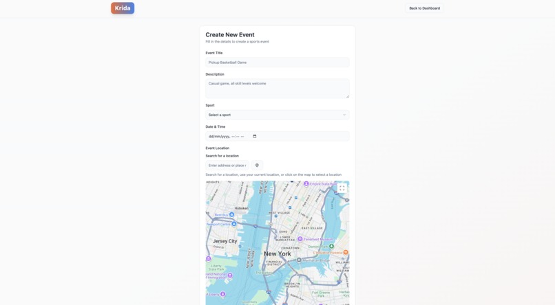 Krida: Sports Partner Finder – screenshot 5