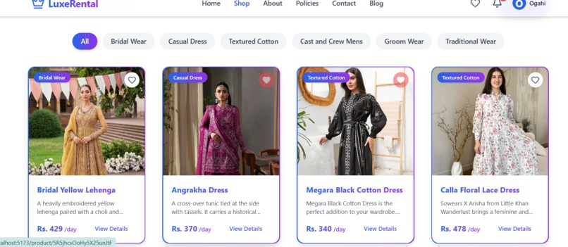 LuxeRental – screenshot 1