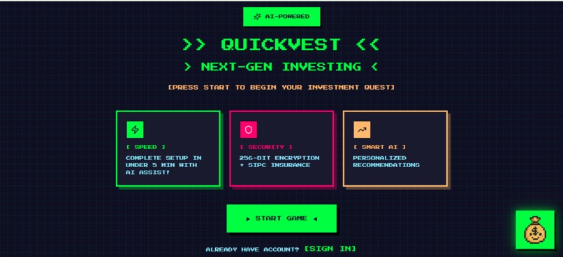 QuickVest SmartStart – screenshot 1
