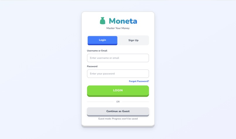 Moneta – screenshot 1