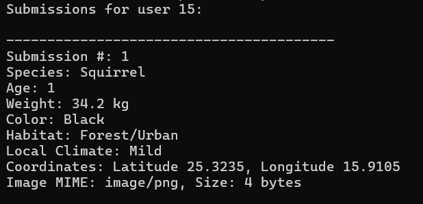 Fauna Finder – screenshot 2