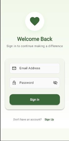 Charity portal  – screenshot 2
