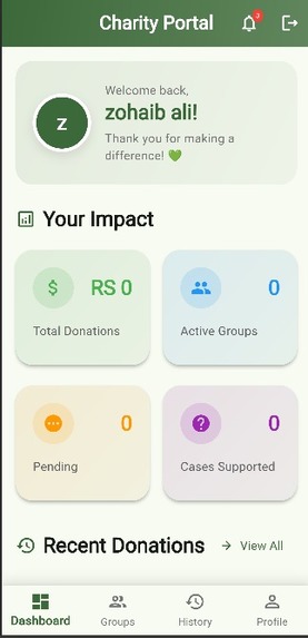 Charity portal  – screenshot 4