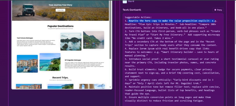 Travel App SEO Insights and Conversion – screenshot 8