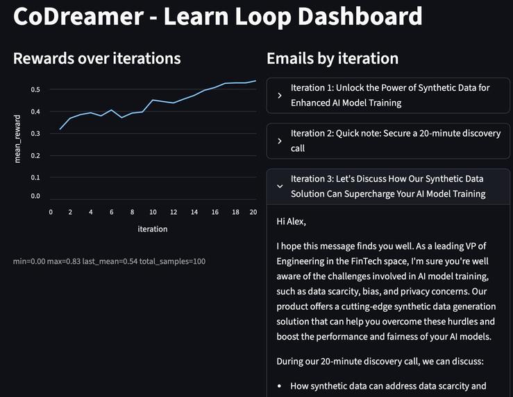 CO-DREAMER: passively discovers & learns new true knowledge  – screenshot 3