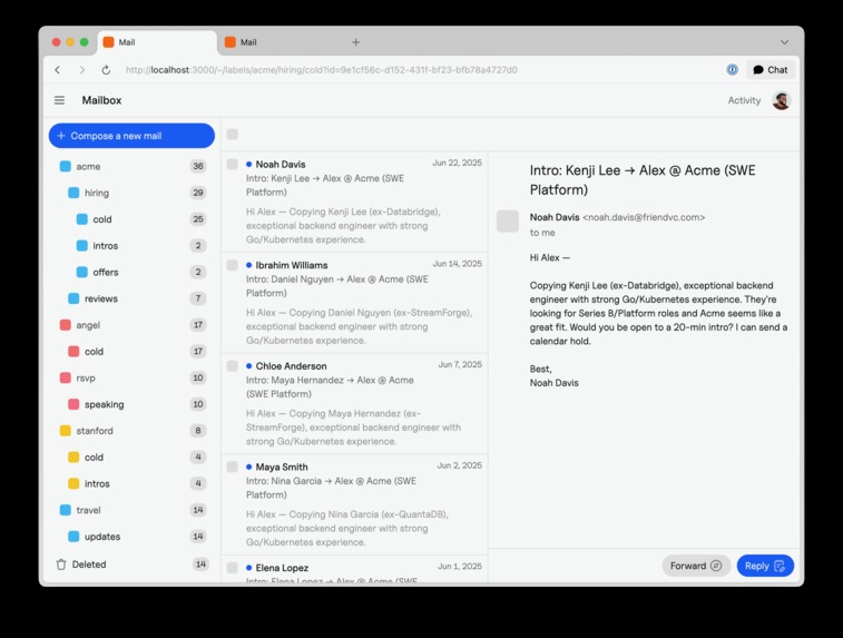 mailmind – screenshot 1