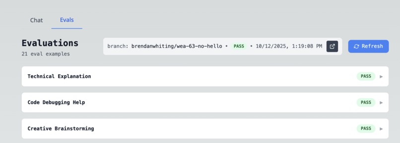 Semi-Automated Versioned Evals – screenshot 6