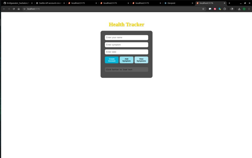 Symptracker – screenshot 1