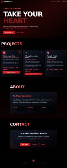 My Portfolio Persona 5 Style  – screenshot 1