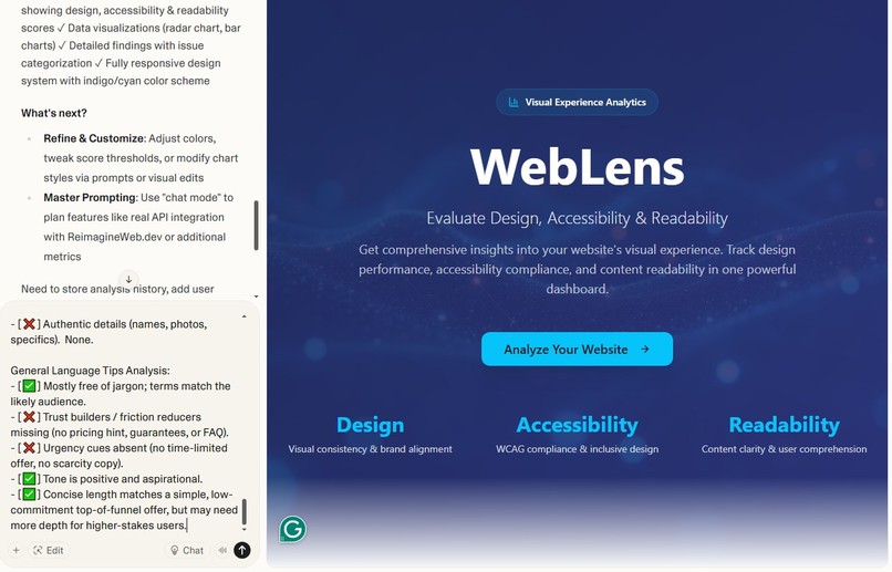 WebLens – screenshot 4